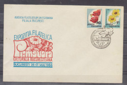 Plic Cu Stampila Speciala  Expo Filatelica Cultura Bucuresteana 1984 - Lettres & Documents