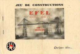 CATALOGUE -  JEU  DE  CONSTRUCTIONS  EFEL - Travaux Publics  (style Meccano)  RARE ... - Jeux De Société