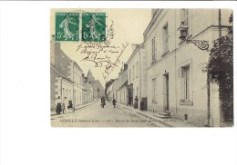 37 - GENILLE - Entrée Du Bourg Côté Ouest - N°16 - ANIMATION - 1908 - - Genillé