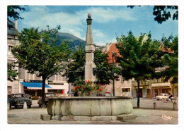 Bonneville Vue Sur La Fontaine Fleurie Hotel La Gondole Caisse D'Epargne Automobile Simca Aronde Ecrite En 1965 - Bonneville