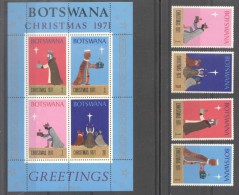 Botswana 1971 Christmas, Religion, Set+perf.sheet, MNH E.191 - Botswana (1966-...)