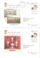 2 Entero Postal Diferente Ilustracion  Usado Real Club De Irun . - 1931-....