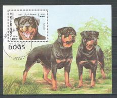 Somali 1997 Dogs, Perf. Sheet, Used AB.076 - Somalia (1960-...)