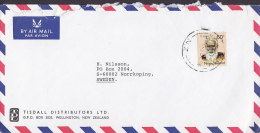 New Zealand Airmail Par Avion TISDALL DISTRIBUTORS Ltd., WELLINGTON Cover To NORRKÖPING Sweden Te Ata O-tu Stamp - Corréo Aéreo