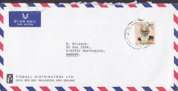 New Zealand Airmail Par Avion TISDALL DISTRIBUTORS Ltd., WELLINGTON Cover To NORRKÖPING Sweden Te Ata O-tu Stamp - Airmail