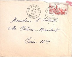 10371  AÏN - ES - SEBAA - MAROC - Mal Ouverte Haut Droit - Cartas & Documentos