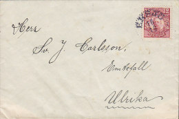 Sweden "Petite" EKSJÖ 191? Cover Brief To ULRIKA König Gustaf V. Stamp - Covers & Documents