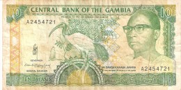 BILLETE DE GAMBIA DE 10 DALASIS DEL AÑO 1991   (BANKNOTE) BIRD-PAJARO - Gambie