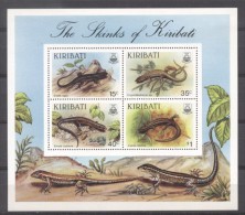 Kiribati 1987 Reptiles, Perf.sheet, MNH G.363 - Kiribati (1979-...)