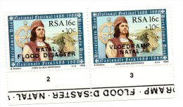 1988 Sud Africa - Natal Flood Disaster - Unused Stamps