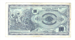 Macedoine: Billet De 100 Cto Denar, 1992 (14-2184) - North Macedonia