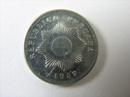 PERU 1 UN CENTAVO 1959  UNC . ONLY 1 COIN FROM THE BAG RANDOM.  LOT 25 NUM 5 - Pérou