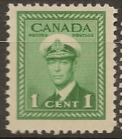 CANADA 1942 1c KGVI SG 375 UNHM #BZ73 - Nuovi