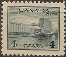 CANADA 1942 4c Grain Elevator SG 379 UNHM #BZ74 - Nuovi