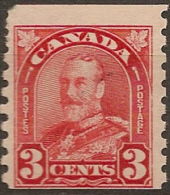 CANADA 1930 3c KGV Coil SG 309 UNHM #BZ53 - Coil Stamps