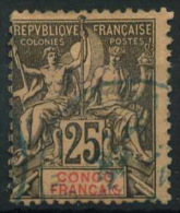 France, Congo : N° 19 Oblitéré Année 1892 - Used Stamps