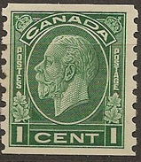 CANADA 1932 1c KGV Coil SG 326 HM #BZ54 - Coil Stamps