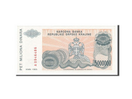 Billet, Croatie, 5 Million Dinara, 1993, SPL - Croatie