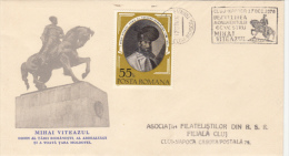 KING MICHAEL THE BRAVE, SPECIAL COVER, 1976, ROMANIA - Covers & Documents