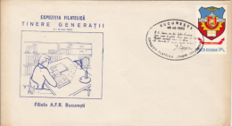 YOUNG GENERATIONS PHILATELIC EXHIBITION, SPECIAL COVER, 1980, ROMANIA - Covers & Documents