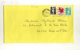 - FRANCE 1990/99 . AFFRANCHISSEMENT COMPOSE DE 1993 SUR  LETTRE . - Storia Postale