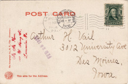 COLUMBIA  /  IOWA  - Card _ Cartolina  _   24.8.1908 - Briefe U. Dokumente