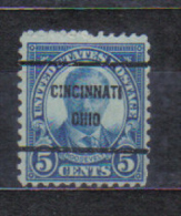 USA Precancels  Cincinnati  Ohio  Quality  See Scan - Vorausentwertungen