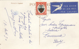 SUD AFRICA  /  ITALIA - Card _ Cartolina   - 19.9.1950 - Luftpost