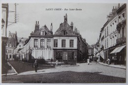 Saint-Omer (62 Pas-de-Calais), Rue Saint-Bertin, Carte Postale Ancienne. - Saint Omer