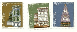 1984 - Svizzera 1201 + 1203/04 Pro Patria C3402, - Nuovi