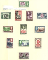 BRITISH HONDURAS KGVI HEAD PICTORIAL AIRPLANE BOAT SET OF 12 1 CENT- $5 MHD 1938 SG? CV180GBP  READ DESCRIPTION !! - British Honduras (...-1970)