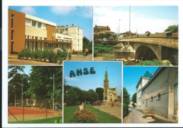 ANSE (Rhône 69) Multivues Années 1970-80 Postes Télécom. Court De Tennis église Simca Pont (voir Détails 2scan) MW870 - Anse