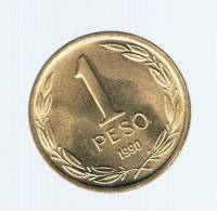 CHILE -  1 Peso 1990 SC  KM216 - BERNARDO O'HIGGINS - Chile