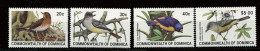 Dominique ** N° 672 à 675 - Oiseaux - Dominique (1978-...)