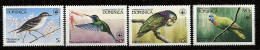 Dominique ** N° 794 à 797 - Oiseaux Protégés - Dominique (1978-...)