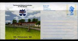 GREAT BRITAIN - 1985  WAR BLINDED  AEROGRAMME  MINT - Stamped Stationery, Airletters & Aerogrammes