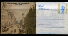 GREAT BRITAIN - 1986  THE SCOTTISH ENLIGHTENMENT  AEROGRAMME  MINT - Stamped Stationery, Airletters & Aerogrammes