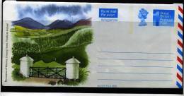 GREAT BRITAIN - 1989  LANDSCAPE OF BRITAIN  MOUNTAINS  AEROGRAMME  MINT - Interi Postali