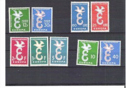 Lot 1958 Europa CEPT, 9 Values, MNH AC.266 - 1958