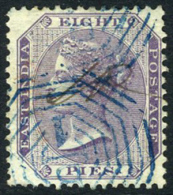 India #19 (SG #52) XF Used 8p Lilac Victoria From 1860-64 - 1858-79 Kolonie Van De Kroon