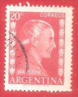 ARGENTINA USATO - 1952 - Evita Perón (1919-1952), Politician - 20 ¢ - Michel AR 594 - Gebraucht