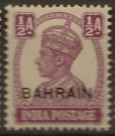 BAHRAIN 1942 1/2a KGVI SG 39 HM #BS25 - Bahrein (...-1965)