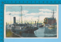 Yarmouth ( Quay & London Boat Cover  USA Buffalo N.Y. Station B Mecanical Cancelation 1908 )  2 SCAN - Great Yarmouth