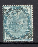 INDIA, Squared Circle Postmark ´BETTIAH ´ On Q Victoria Stamp - 1882-1901 Empire