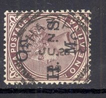 INDIA, Squared Circle Postmark ´GHAZIPUR´ On Q Victoria Stamp - 1882-1901 Impero