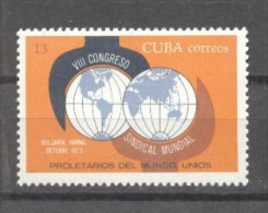 Cuba 1973 Anniversaries, Congress, MNH AE.028 - Ungebraucht