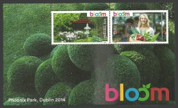 IRELAND 2014 BLOOM GARDENING SHOW FLOWERS M/SHEET MNH. - Neufs