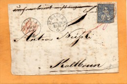 Switzerland 1866 Cover Mailed - Briefe U. Dokumente