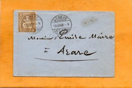 Switzerland 1868 Cover Mailed - Brieven En Documenten