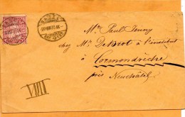 Switzerland 1878 Cover Mailed - Brieven En Documenten